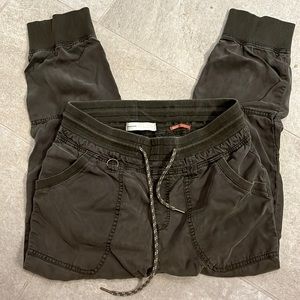 Anthropologie super soft size small joggers in Army green